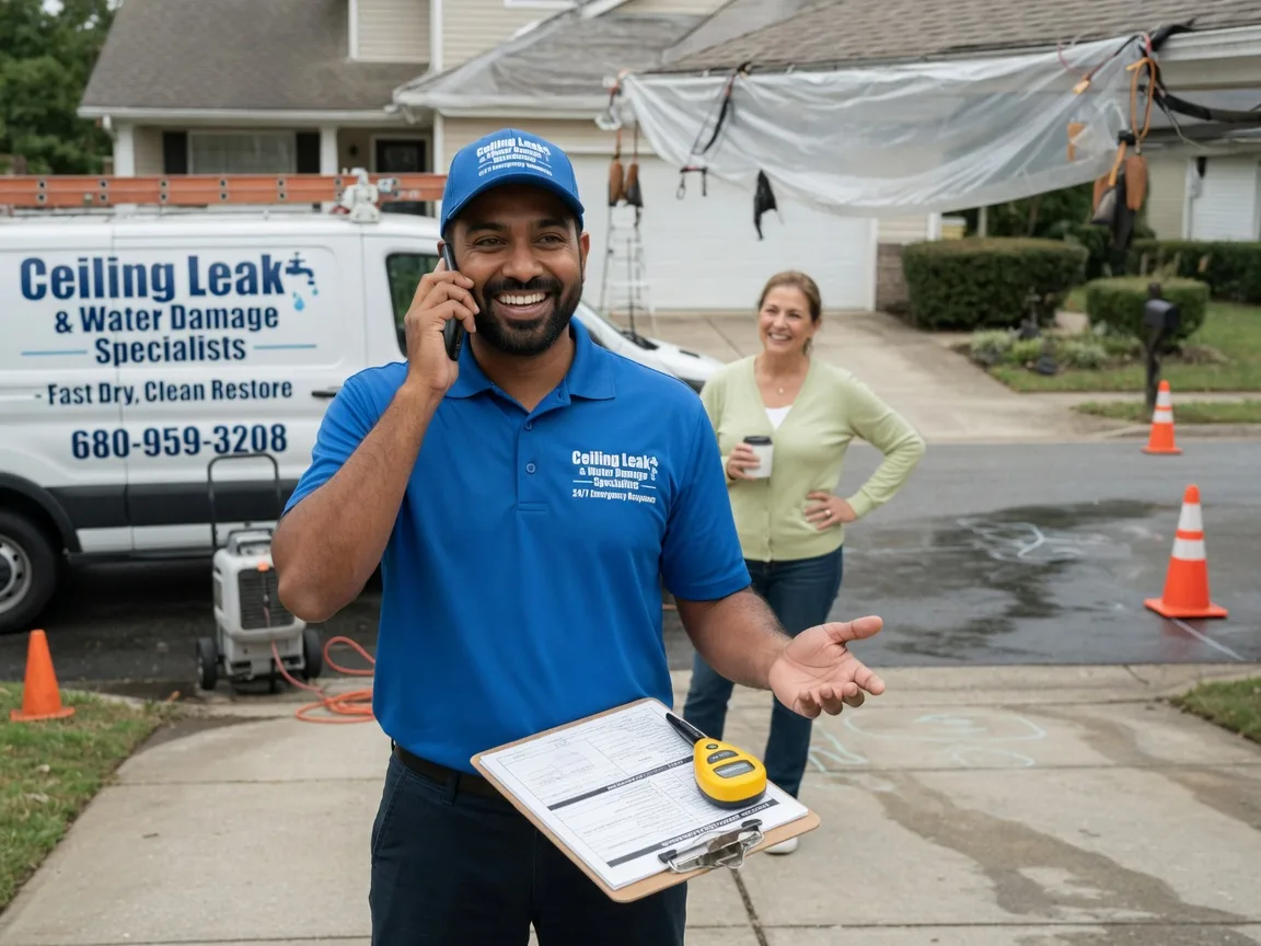 Ceiling Leak Cleanup Sandy Level, VA FAQs